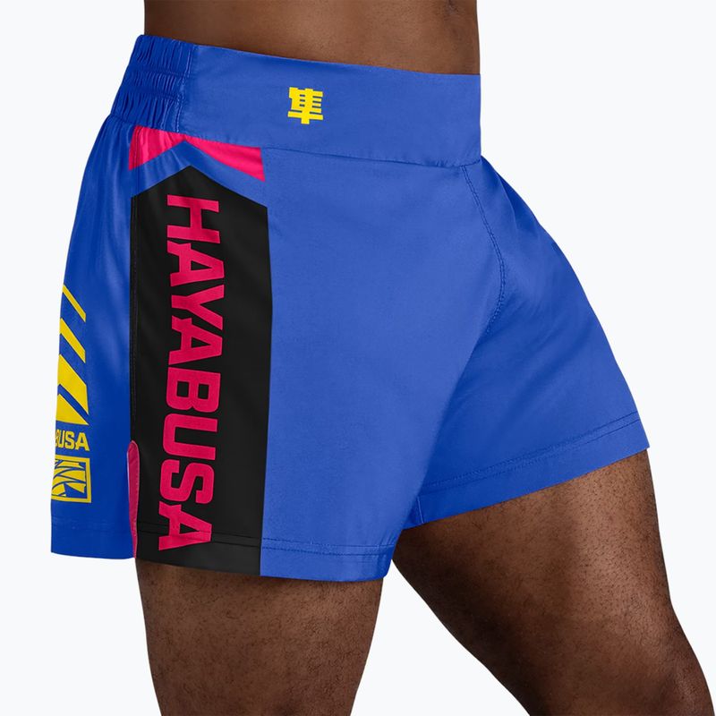 Spodenki treningowe męskie Hayabusa Icon Kickboxing blue/yellow 2