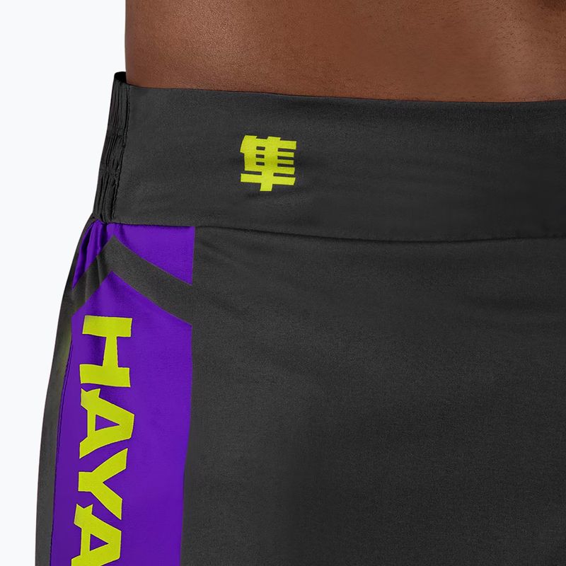 Spodenki treningowe męskie Hayabusa Icon Kickboxing black/yellow 5