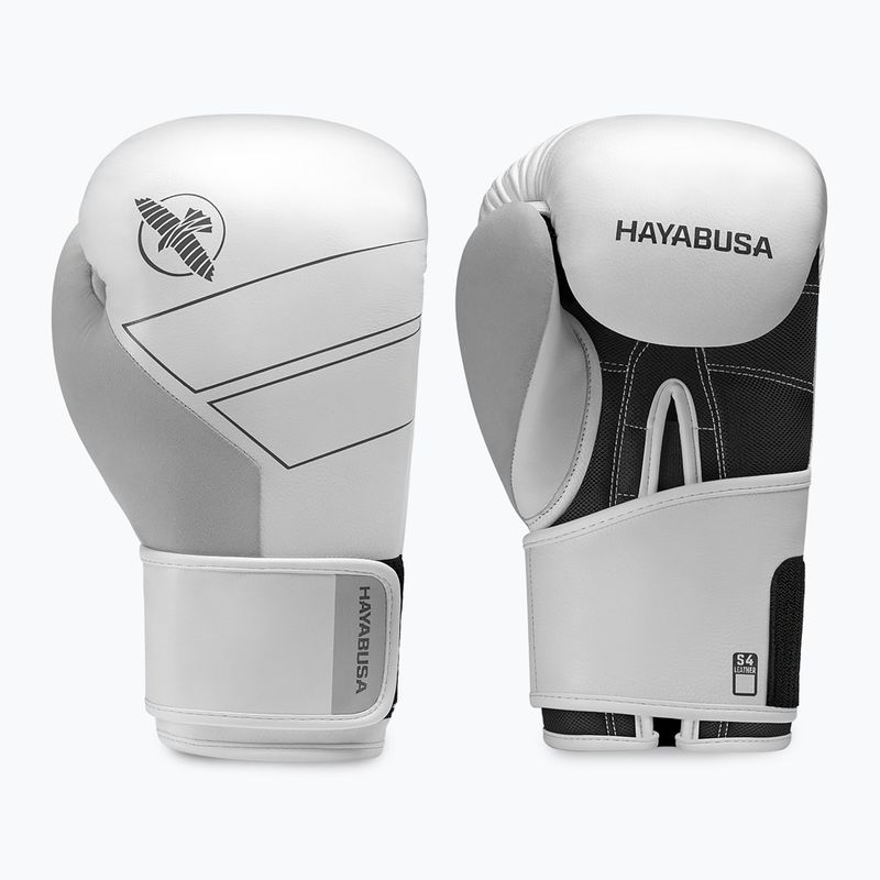 Rękawice bokserskie Hayabusa S4 Leather white