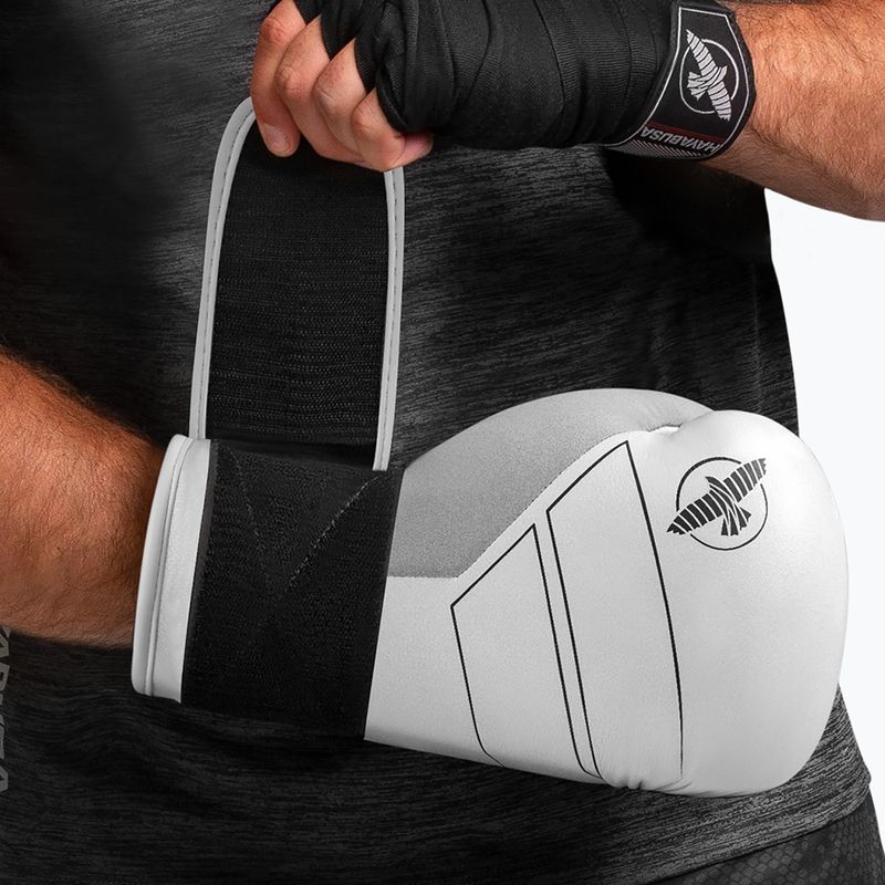 Rękawice bokserskie Hayabusa S4 Leather white 12