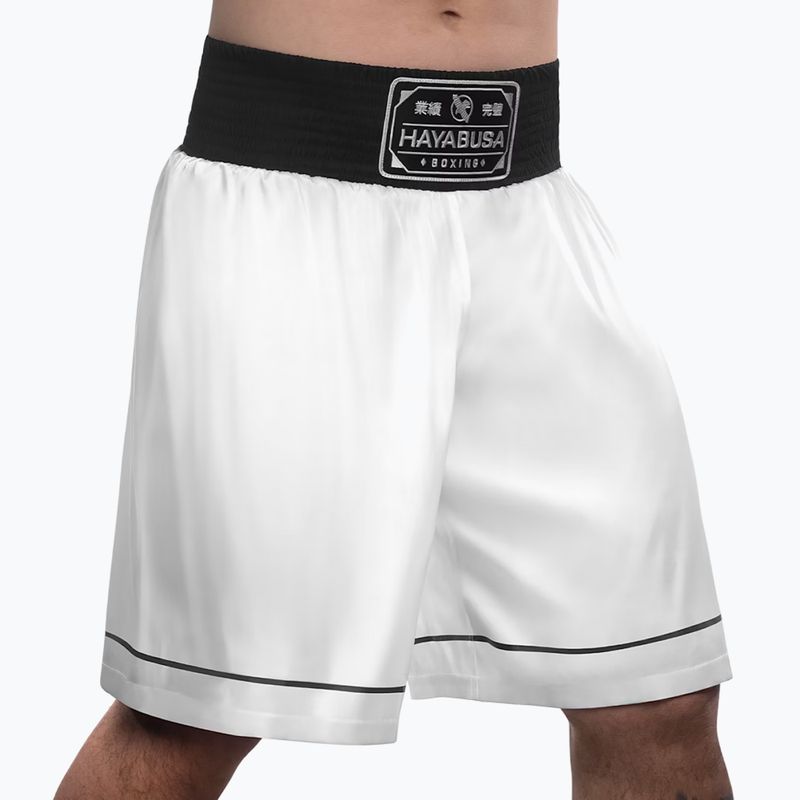 Spodenki treningowe Hayabusa Pro Boxing white 2