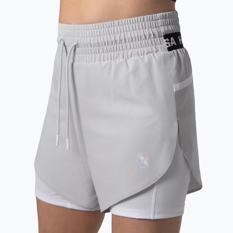 Spodenki treningowe damskie Hayabusa Mid Rise Layered grey