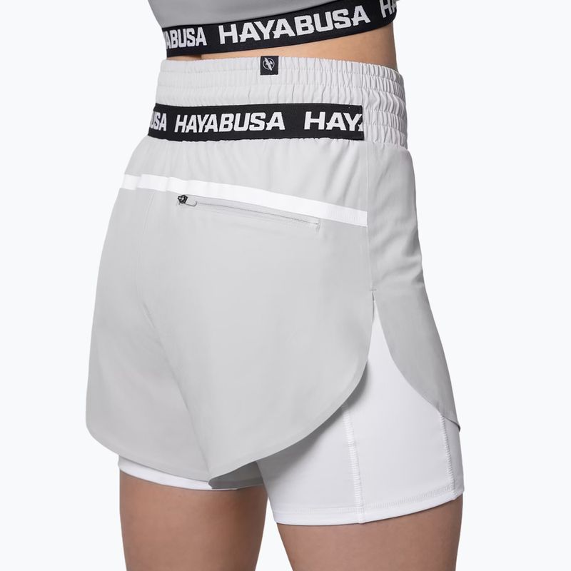 Spodenki treningowe damskie Hayabusa Mid Rise Layered grey 3