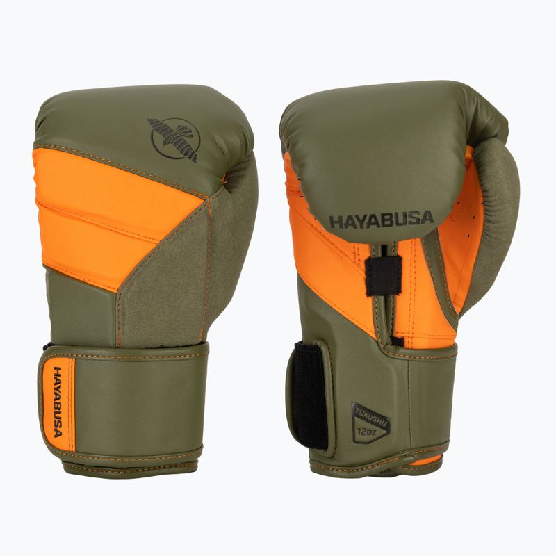 Rękawice bokserskie Hayabusa T3 green/orange