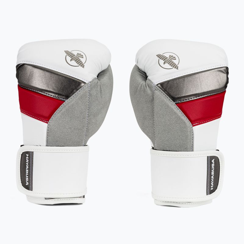 Rękawice bokserskie Hayabusa T3 white/red 2