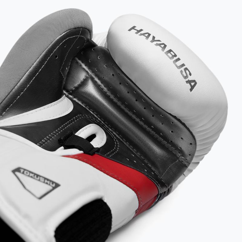 Rękawice bokserskie Hayabusa T3 white/red 4