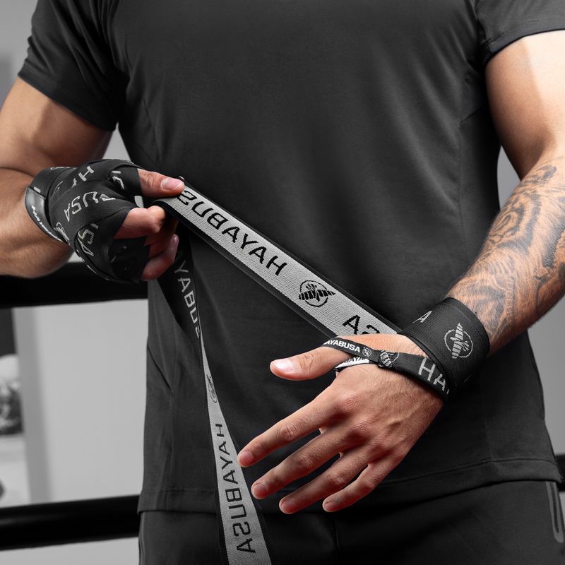 Bandaże bokserskie Hayabusa Premium Jacquard Handwraps 450 cm black 6