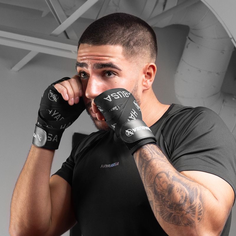 Bandaże bokserskie Hayabusa Premium Jacquard Handwraps 450 cm black 7