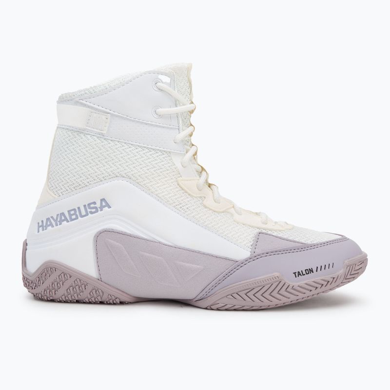 Buty bokserskie Hayabusa Talon Boxing white/lavender 2
