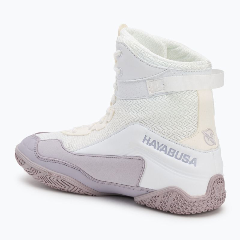 Buty bokserskie Hayabusa Talon Boxing white/lavender 3