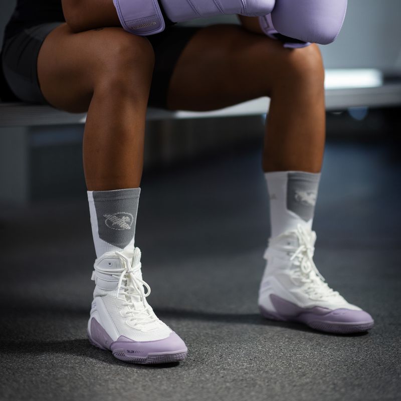 Buty bokserskie Hayabusa Talon Boxing white/lavender 6