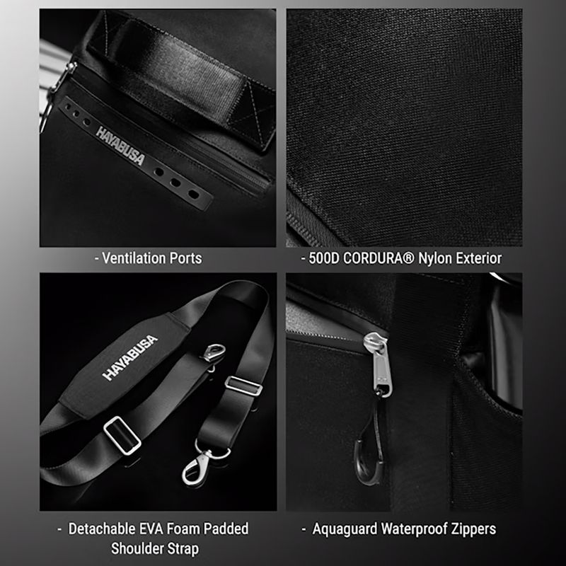 Torba treningowa Hayabusa Airstream Athletic Duffle Bag 50 l black 6