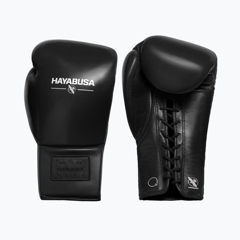 Rękawice bokserskie Hayabusa Pro Traditional Horse Hair Lace-Up black