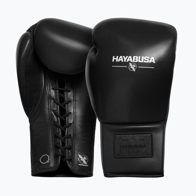 Rękawice bokserskie Hayabusa Pro Traditional Horse Hair Lace-Up black 2