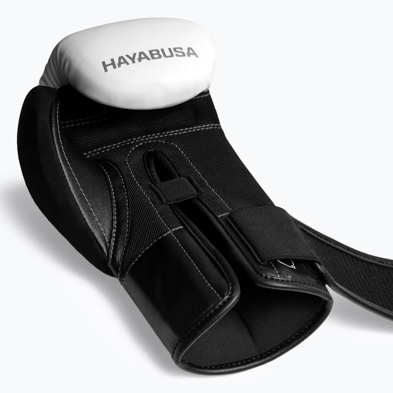 Rękawice bokserskie Hayabusa E1 Boxing white/silver 2