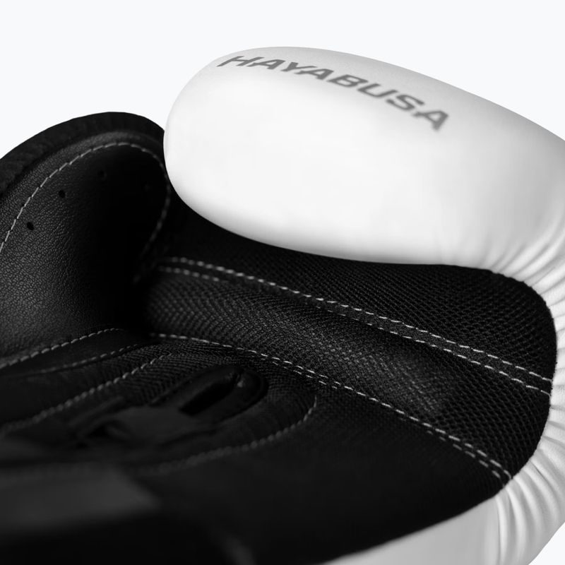 Rękawice bokserskie Hayabusa E1 Boxing white/silver 3