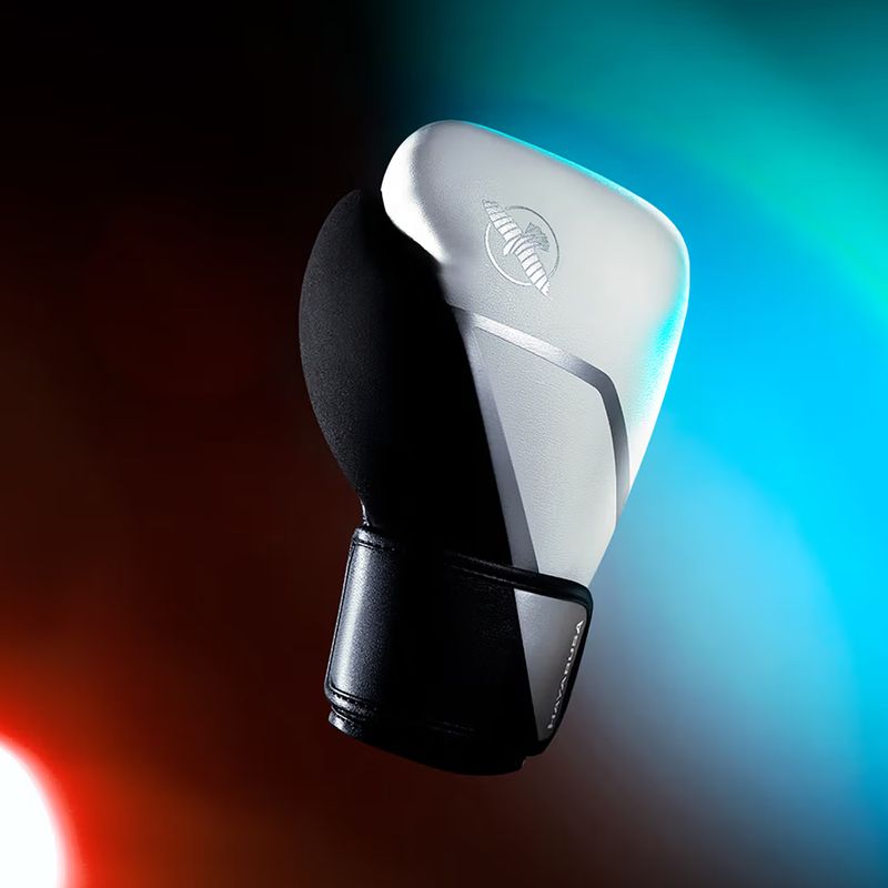 Rękawice bokserskie Hayabusa E1 Boxing white/silver 4