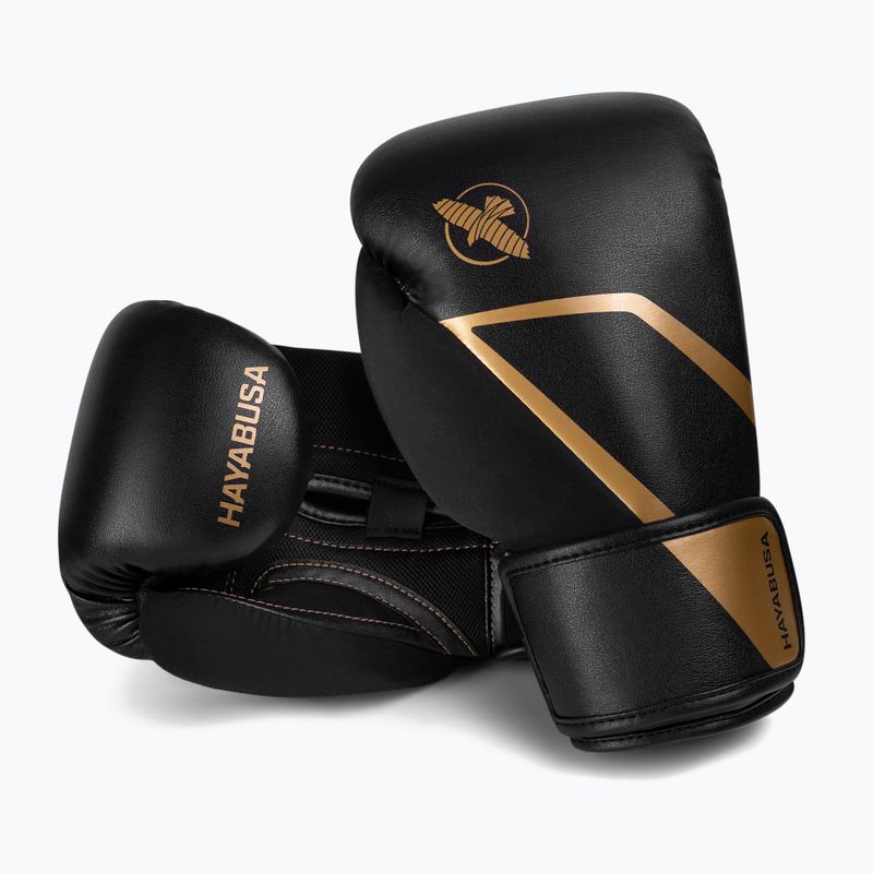 Rękawice bokserskie Hayabusa E1 Boxing black/gold 6