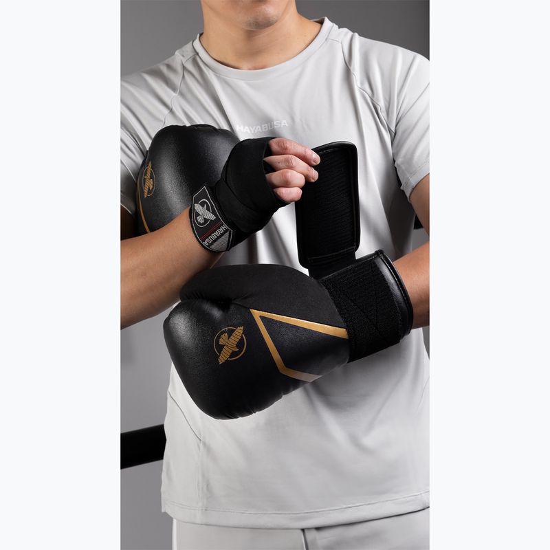 Rękawice bokserskie Hayabusa E1 Boxing black/gold 11