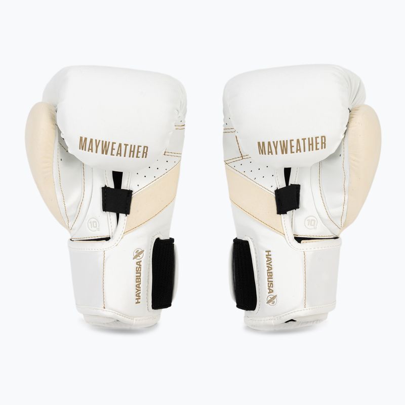 Rękawice bokserskie Hayabusa Mayweather Champ white/gold 3