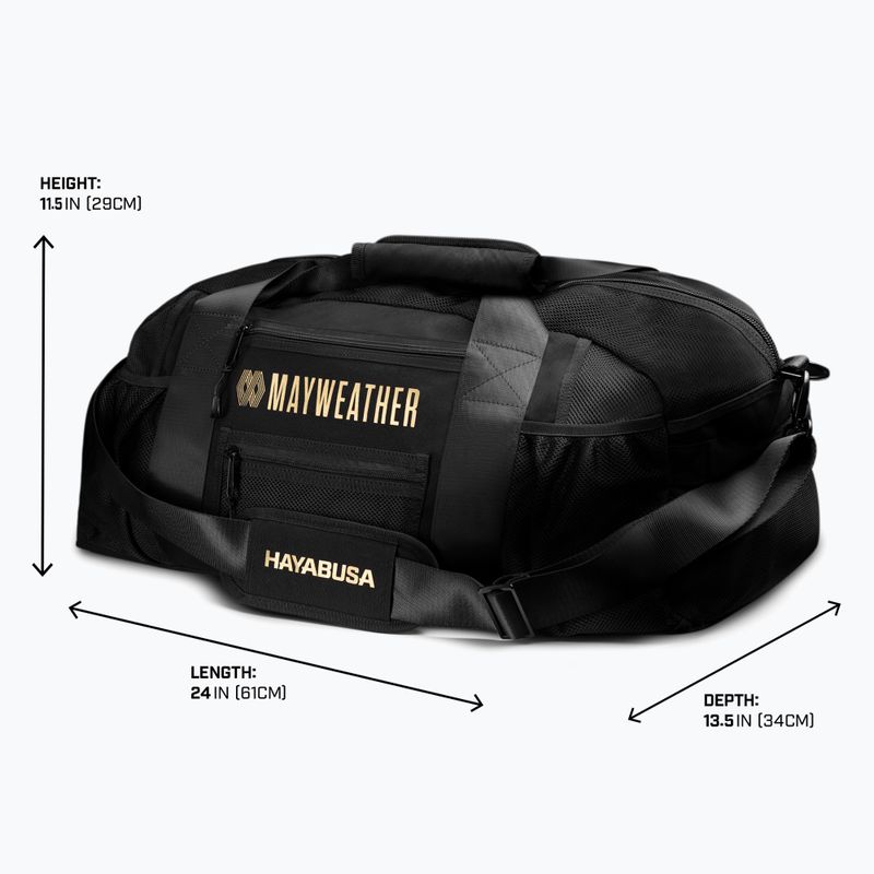Torba treningowa Hayabusa Mayweather Mesh Gym Bag 70 l black/gold 3