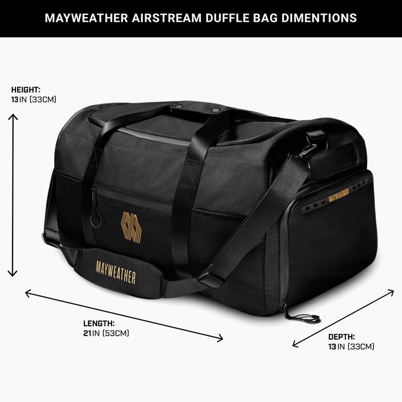 Torba treningowa Hayabusa Mayweather Airstream Duffle Bag 50 l black/gold 3