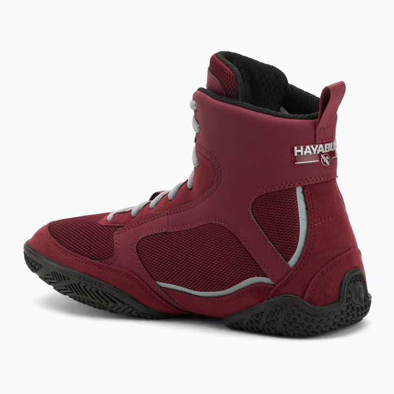 Buty bokserskie męskie Hayabusa Pro Boxing garnet/grey 3