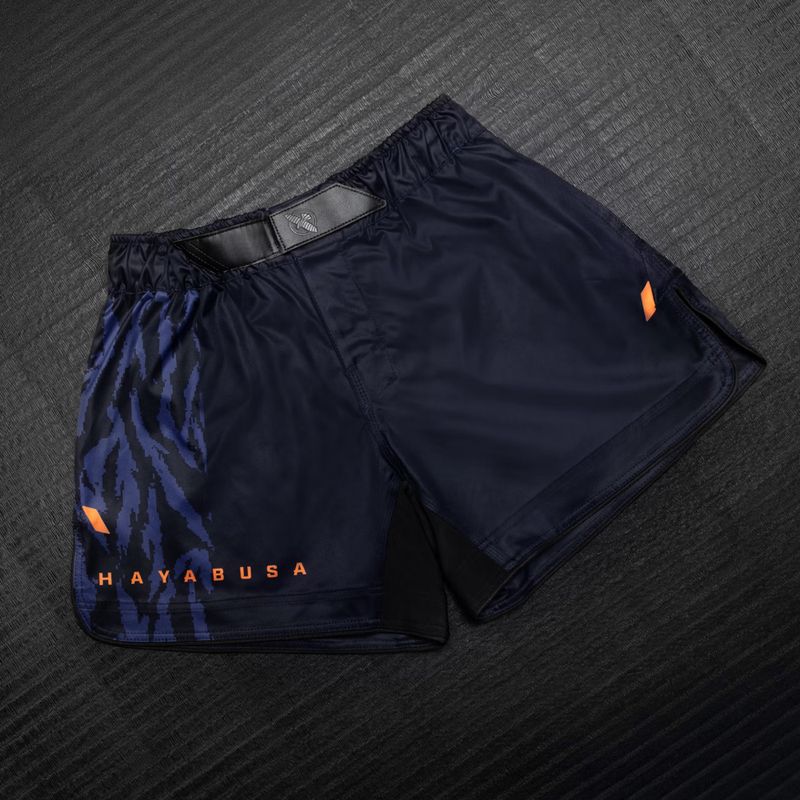Spodenki treningowe męskie Hayabusa Apex Fight Mid navy/orange 3