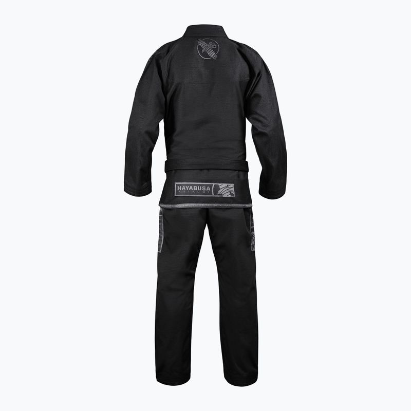 GI do brazylijskiego jiu-jitsu Hayabusa Lightweight black 2