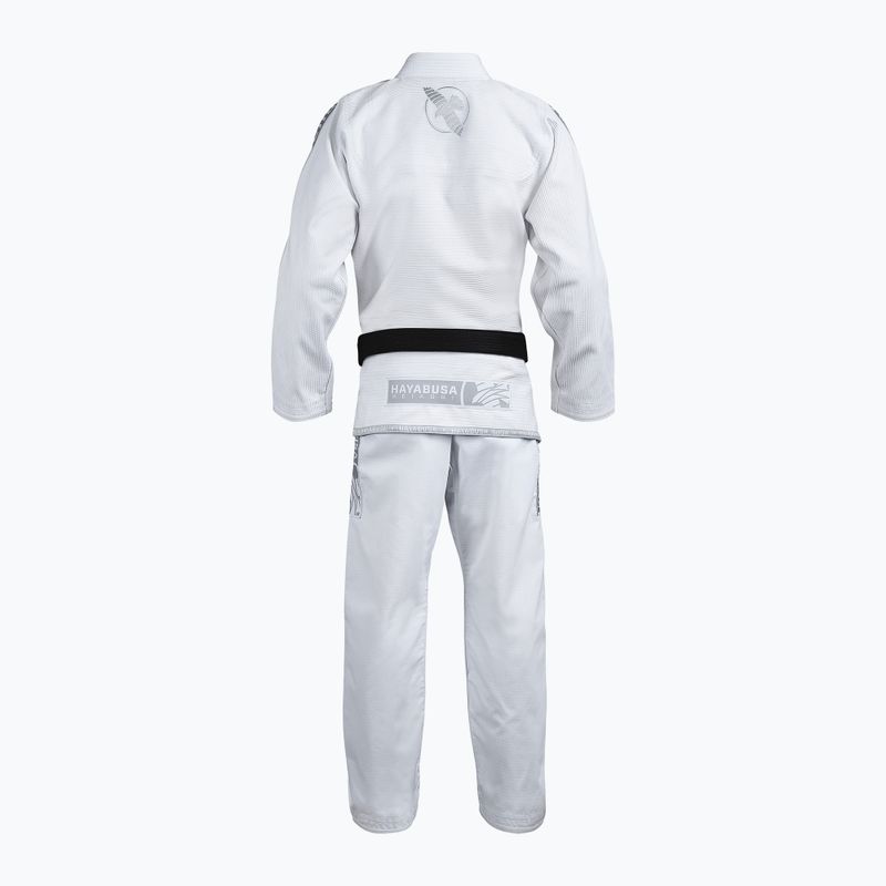 GI do brazylijskiego jiu-jitsu Hayabusa Lightweight white 2