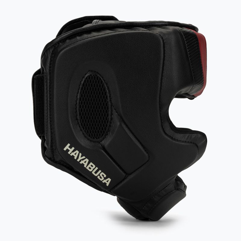 Kask bokserski Hayabusa T3 Headgear black/red 2