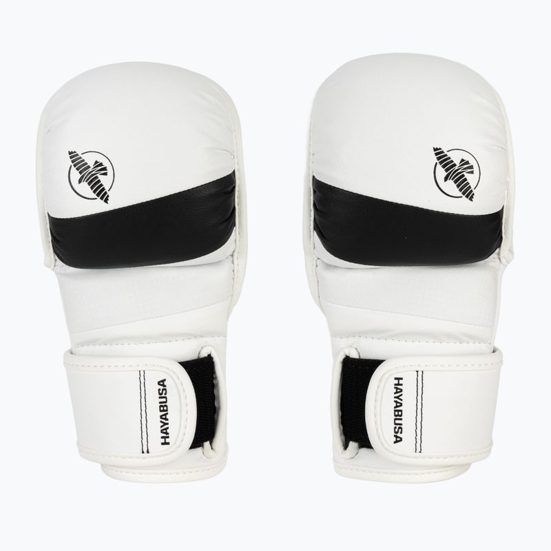 Rękawice grapplingowe Hayabusa T3 Hybrid white/black 2
