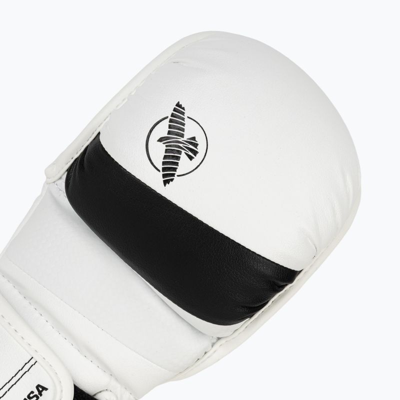 Rękawice grapplingowe Hayabusa T3 Hybrid white/black 5