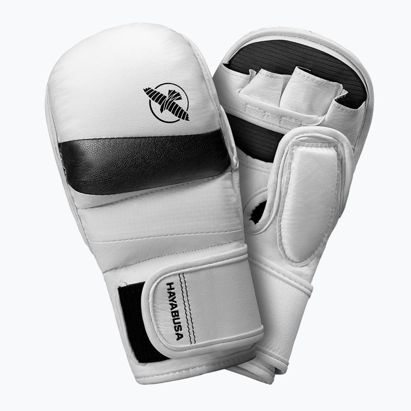 Rękawice grapplingowe Hayabusa T3 Hybrid white/black