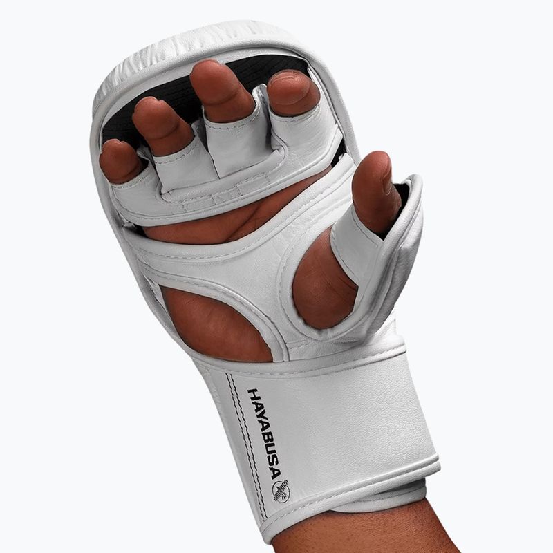 Rękawice grapplingowe Hayabusa T3 Hybrid white/black 6