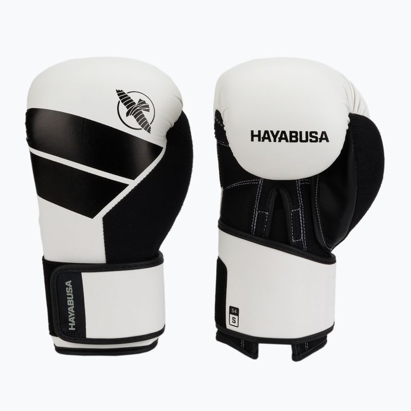 Rękawice bokserskie Hayabusa S4 white/black