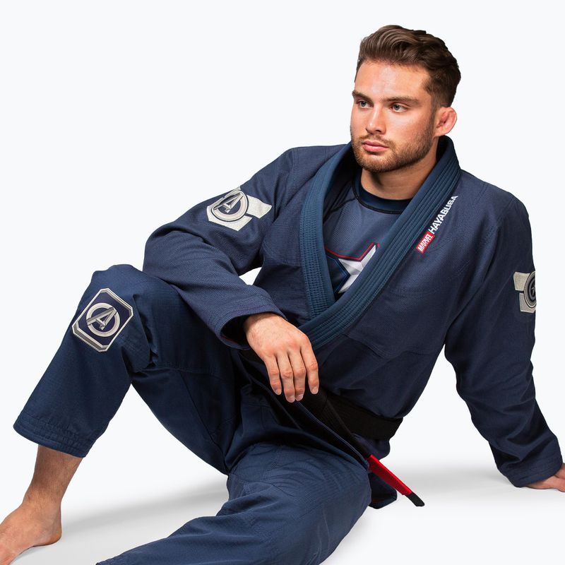 GI do brazylijskiego jiu-jitsu Hayabusa Marvel's Captain America blue 3