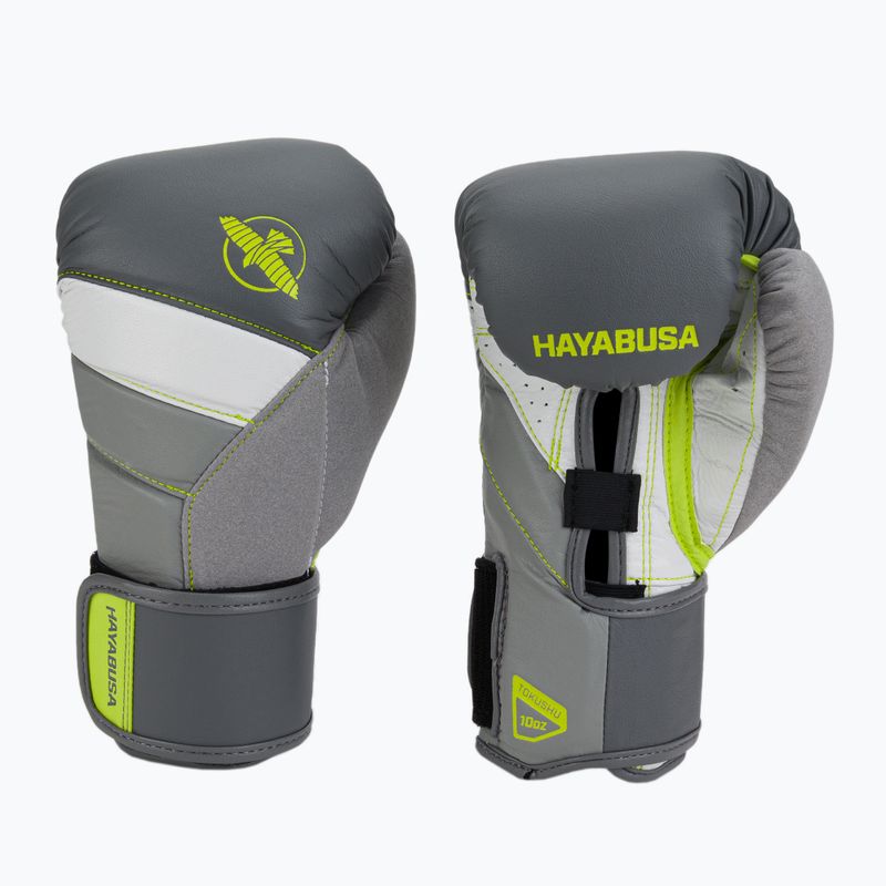 Rękawice bokserskie Hayabusa T3 charcoal/lime 3