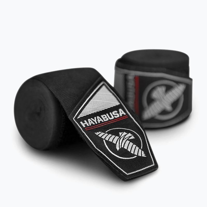 Bandaże bokserskie Hayabusa Perfect Stretch Youth Hand Wraps 450 cm black