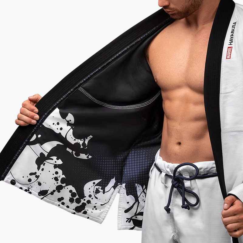 GI do brazylijskiego jiu-jitsu Hayabusa Marvel Venom white 4
