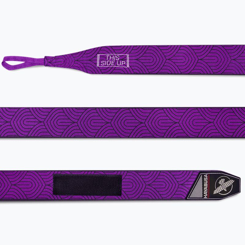 Bandaże bokserskie Hayabusa Perfect Stretch Printed 450 cm purple lotus 3