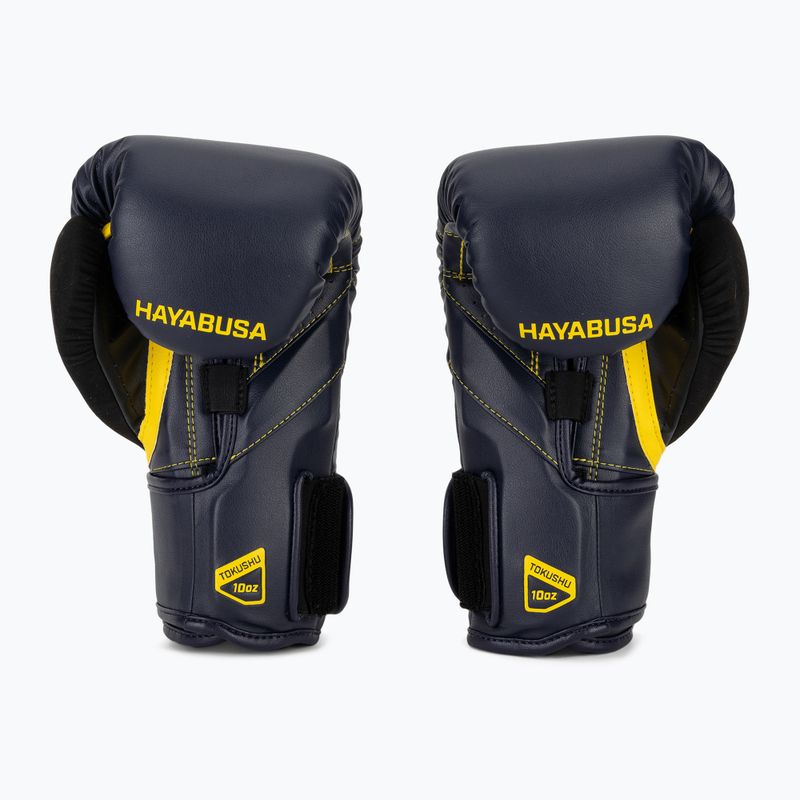 Rękawice bokserskie Hayabusa T3 navy/yellow 3