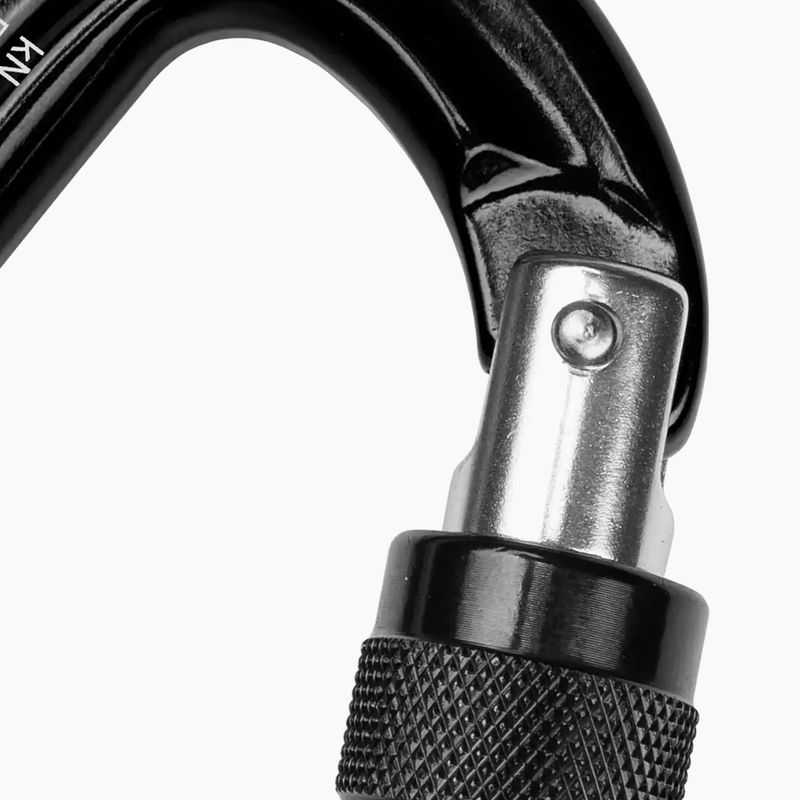 Karabinek Grivel Delta K5N Screw Lock black/black 2