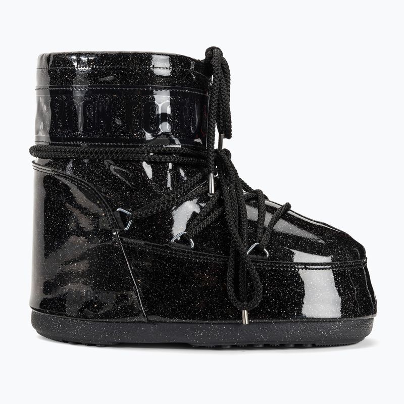 Śniegowce damskie Moon Boot Icon Low Glitter 2023 black 2