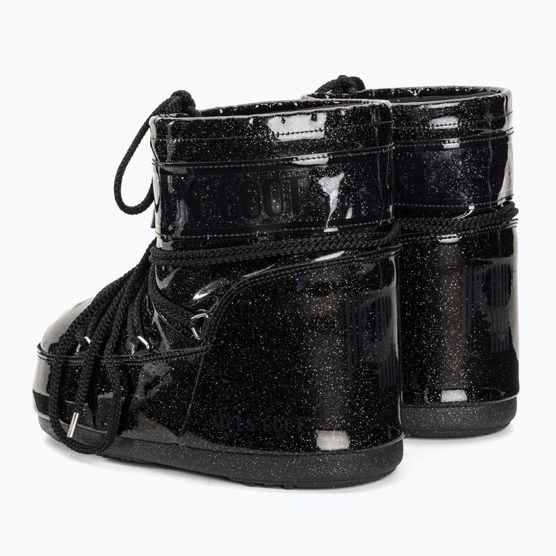 Śniegowce damskie Moon Boot Icon Low Glitter 2023 black 3