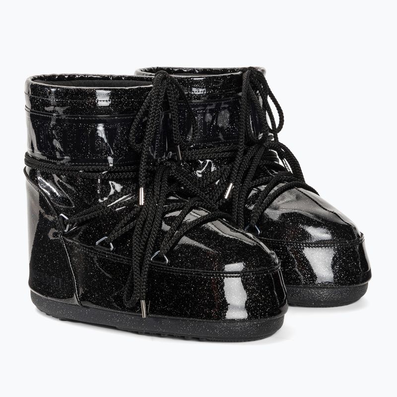 Śniegowce damskie Moon Boot Icon Low Glitter 2023 black 4