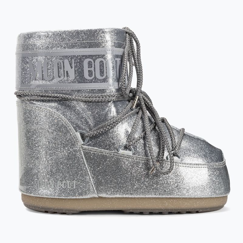 Śniegowce damskie Moon Boot Icon Low Glitter 2023 silver 2