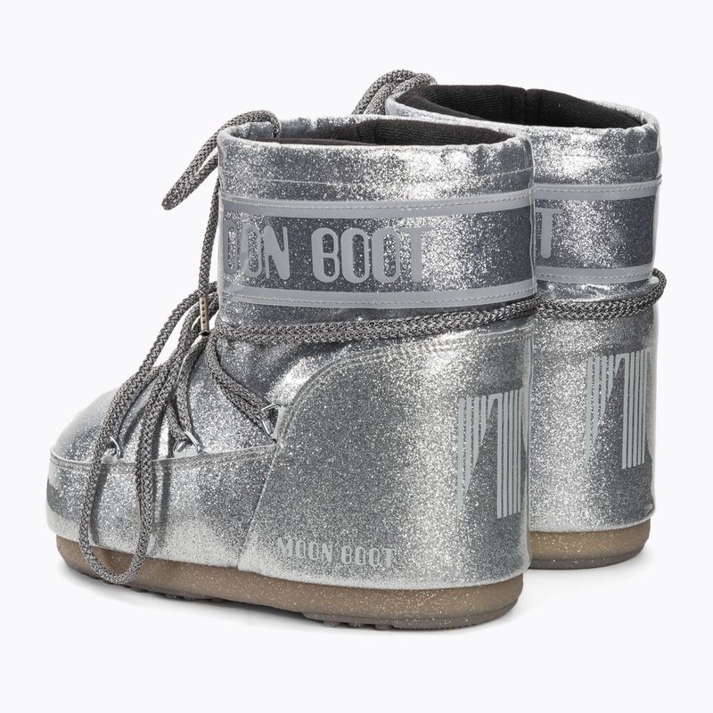 Śniegowce damskie Moon Boot Icon Low Glitter 2023 silver 3