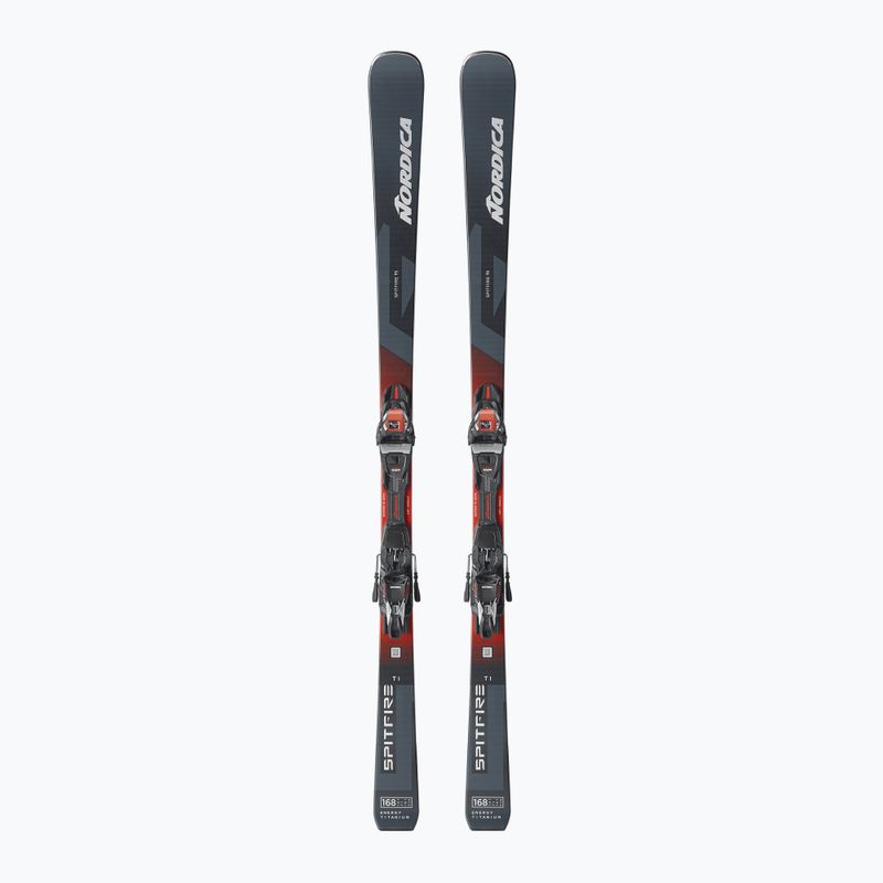 Narty zjazdowe Nordica Spitfire TI + wiązania TP2LT11 FDT grey/blue/red/silver