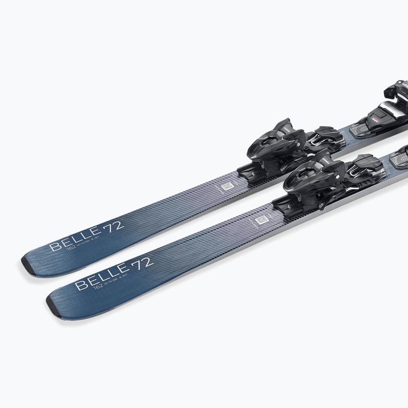 Narty zjazdowe damskie Nordica Belle 72 + wiązania TP2COMP10 FDT midnight-blue/rainbow 7
